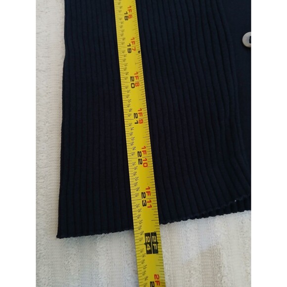 Babaton Womens Cardigan Blue Navy Long Sleeve Button V-neck XS Sweater Classic - Picture 8 of 14